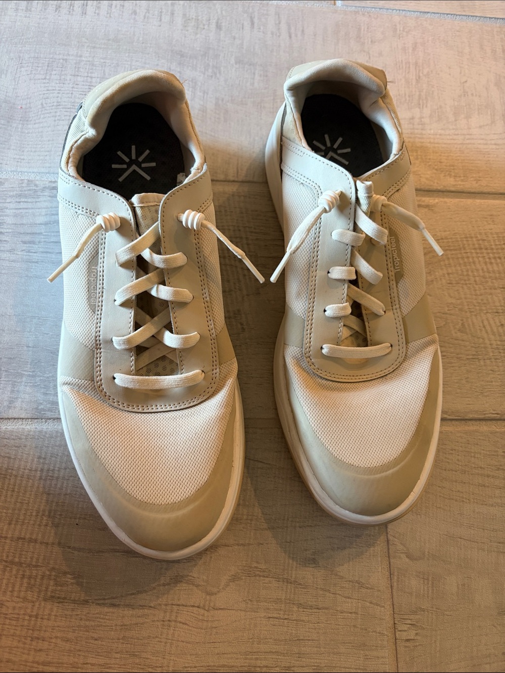Men's Tropicfeel Dune Trainers Casual Lace-Up Sneakers in Cream